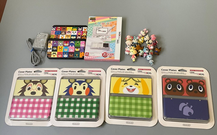 Animal Crossing Tile New Nintendo 3DS black Console kisekae Plate 68　13 14　16