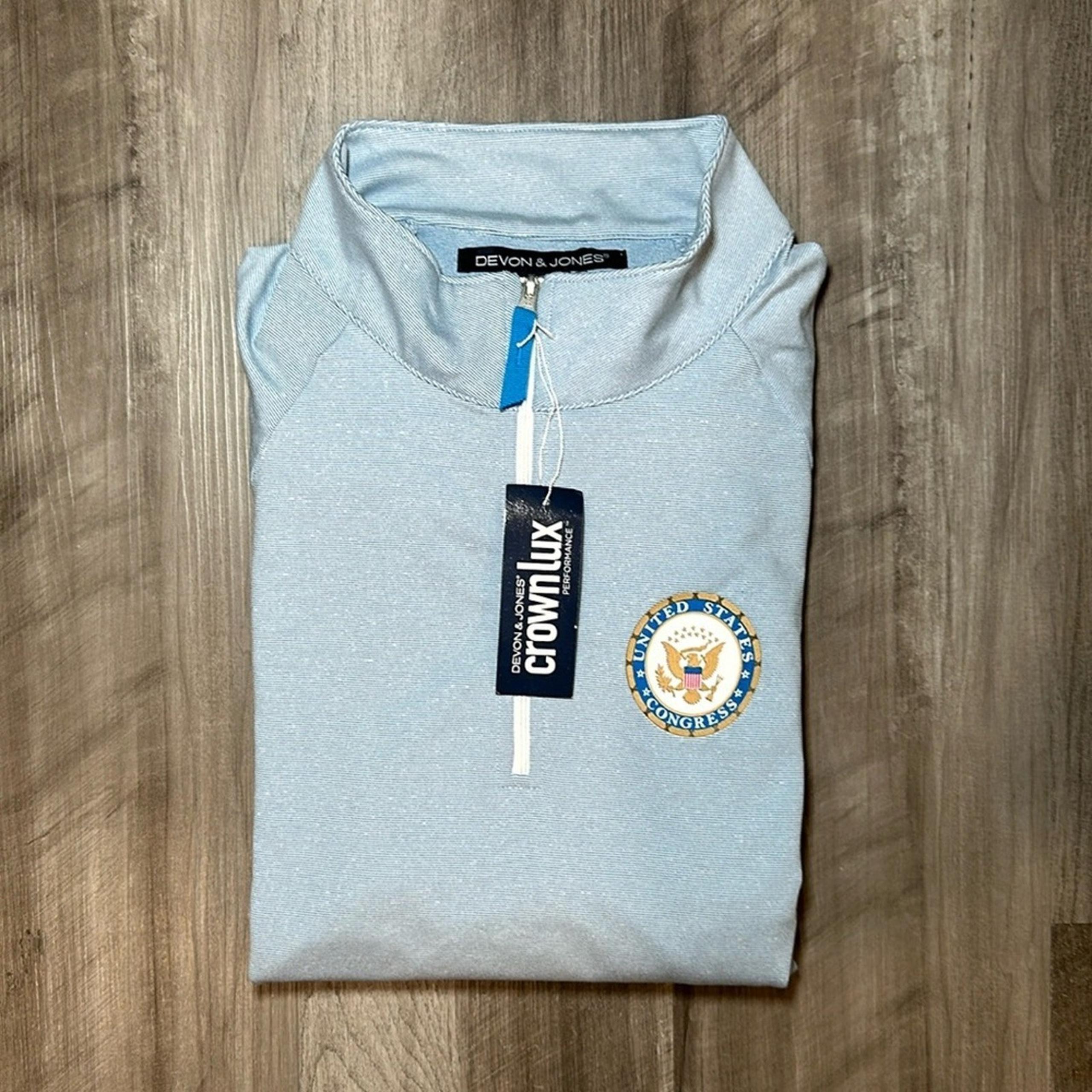 Devon & Jones CrownLux Performance US Congress Quarter Zip Pullover - 2XL