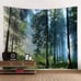 Forest Tapestry Home Decor Landscape Tapestry (Morning Forest, 90.5''L×70.8''W)