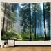 Forest Tapestry Home Decor Landscape Tapestry (Morning Forest, 90.5''L×70.8''W)