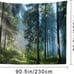 Forest Tapestry Home Decor Landscape Tapestry (Morning Forest, 90.5''L×70.8''W)