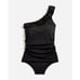 J.Crew Matte ruffle one-shoulder one-piece swimsuit NWT Size 6