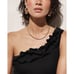 J.Crew Matte ruffle one-shoulder one-piece swimsuit NWT Size 6