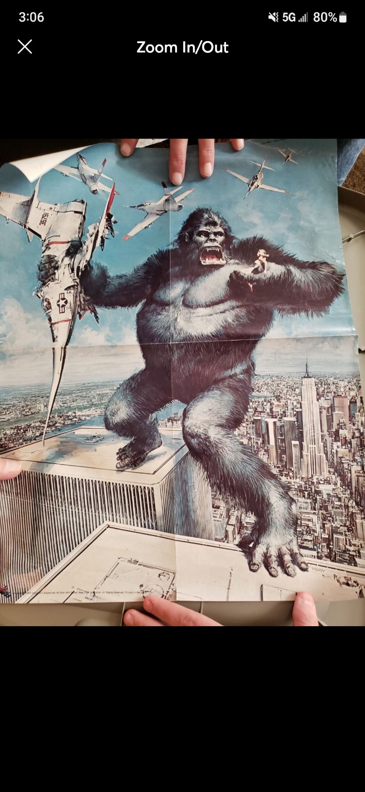 1976 King Kong scholastic poster