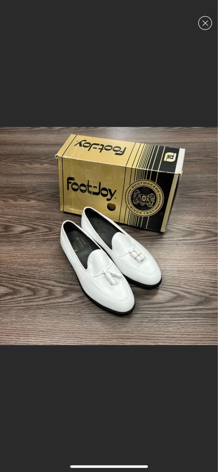 NEW FootJoy Classics White Tassel Loafers 8.5 D