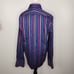 Marks & Spencer Autograph Purple Stripe Floral Accent Dress Shirt Size 42 16.5