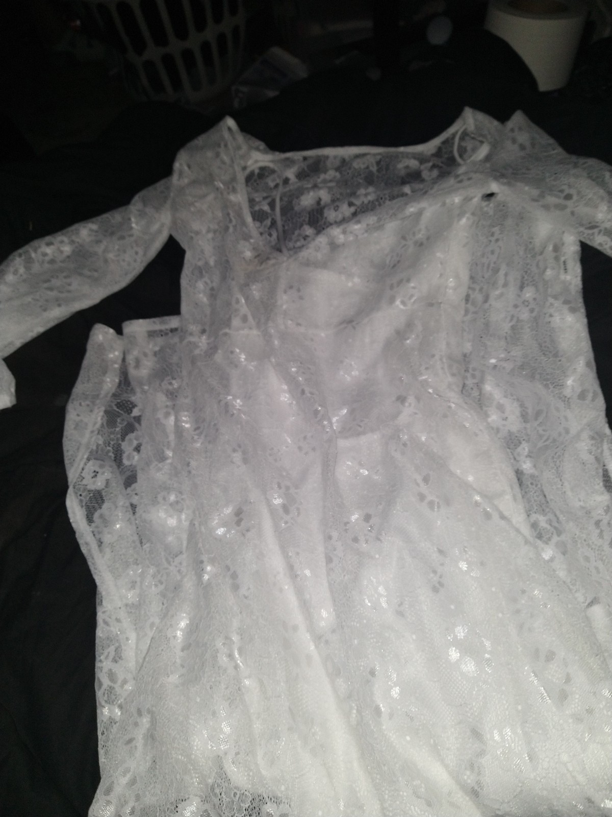 Nordstrom White Lace lingerie dress