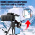 40x60 Monocular Telescope Smartphone Adapter High Powered BAK4 Prism FMC Monocul
