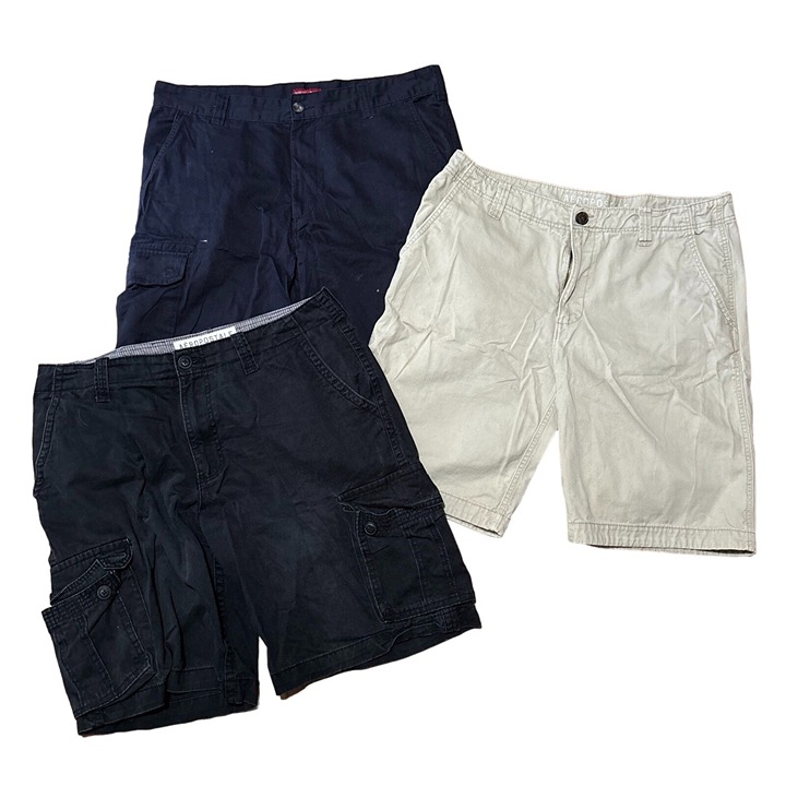 Abercrombie Merona Shorts Lot Cargo Bundle Blue Black Khakis Casual Dress 36