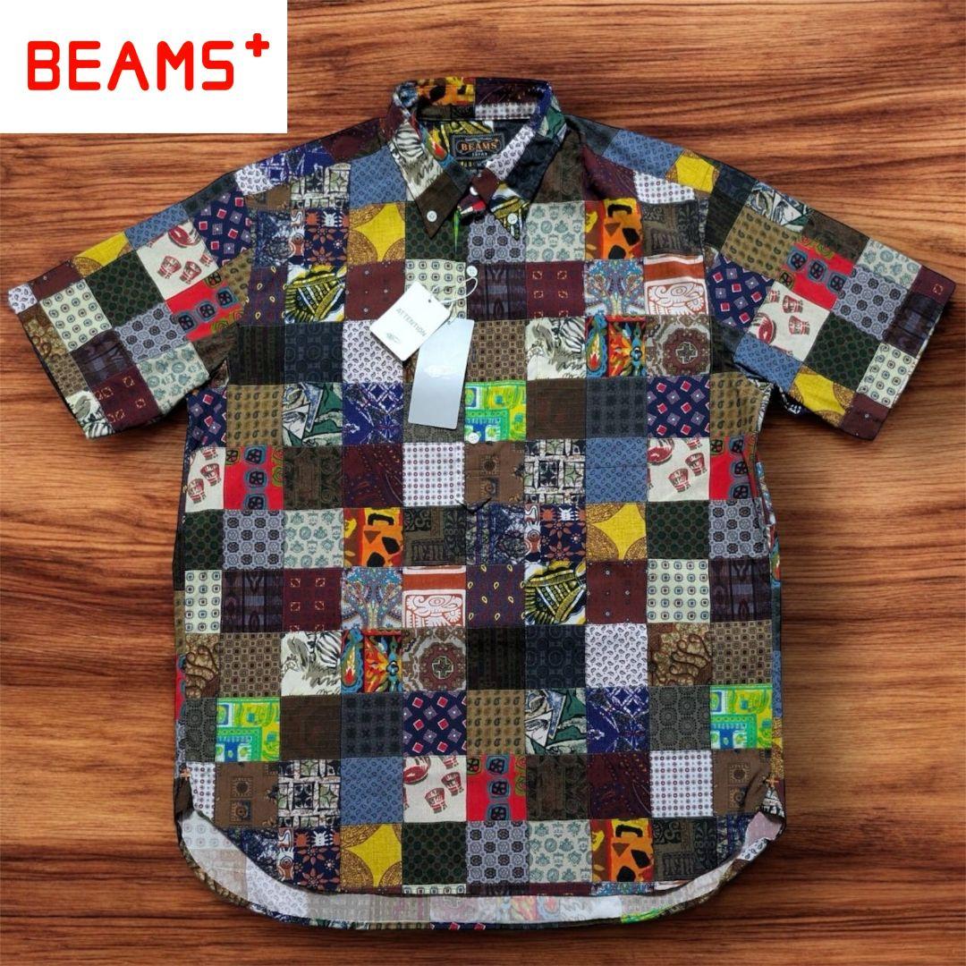 ★Brand New★ BEAMS PLUS Patchwork Button-Down Shirt