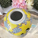 Japanese Ginger Jar Bright Yellow Floral Playing Geishas 7.25”H no Lid Japan