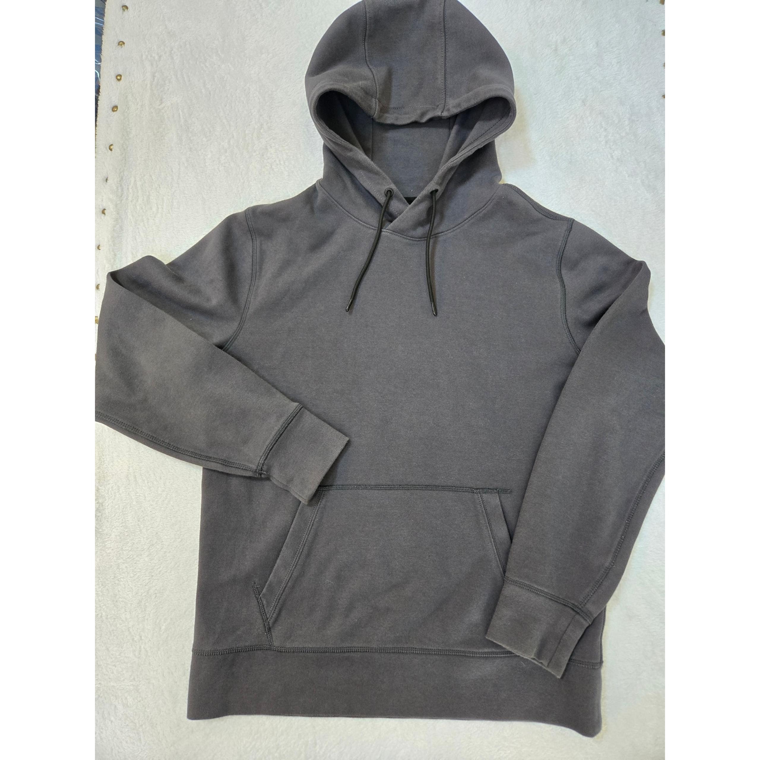 American Eagle Hoodie Men’s Medium Gray Pockets Sweatshirt-Athletic Pullover