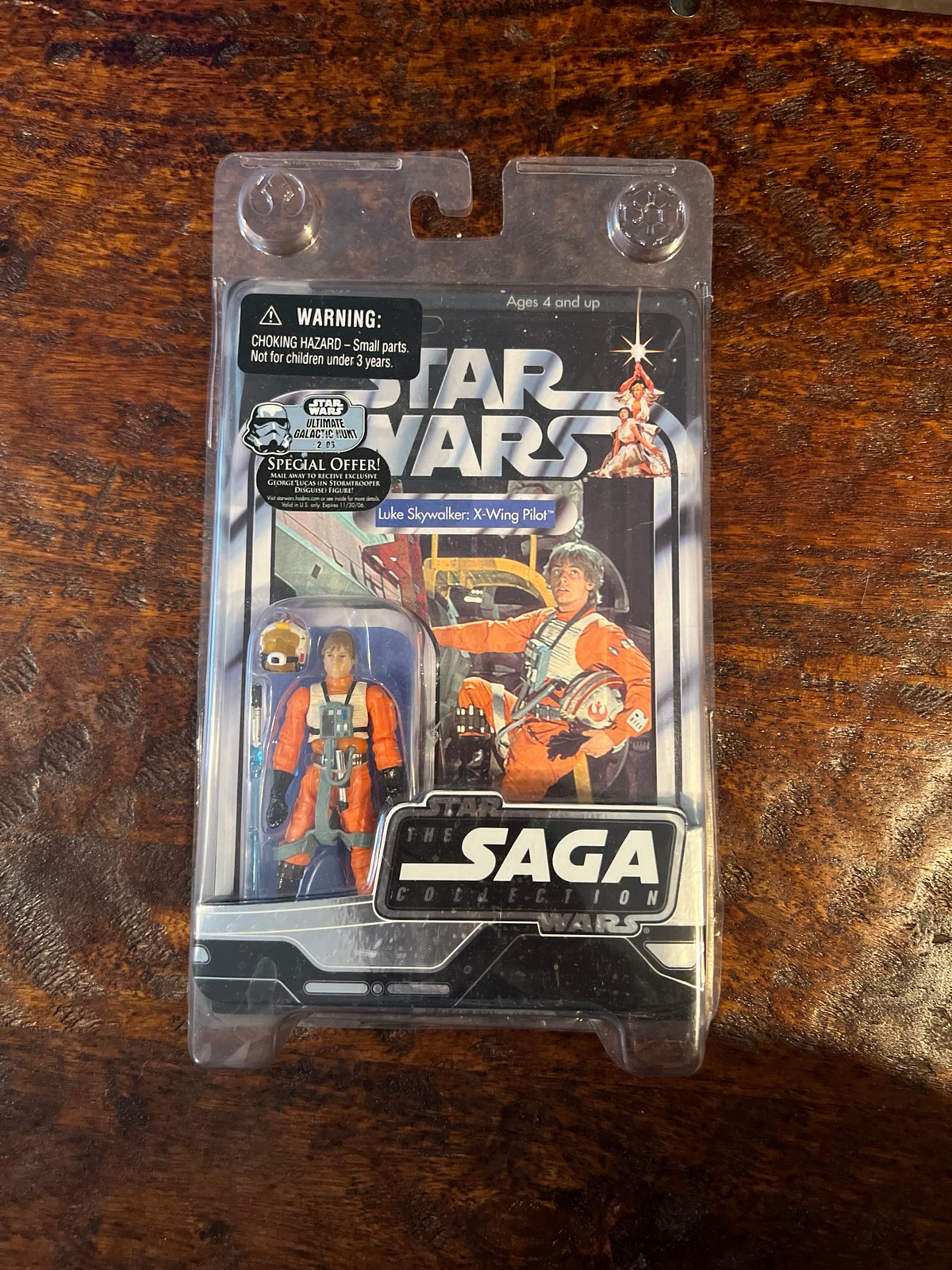 Star Wars Saga Collection Luke Skywalker X-Wing Pilot Action Figure