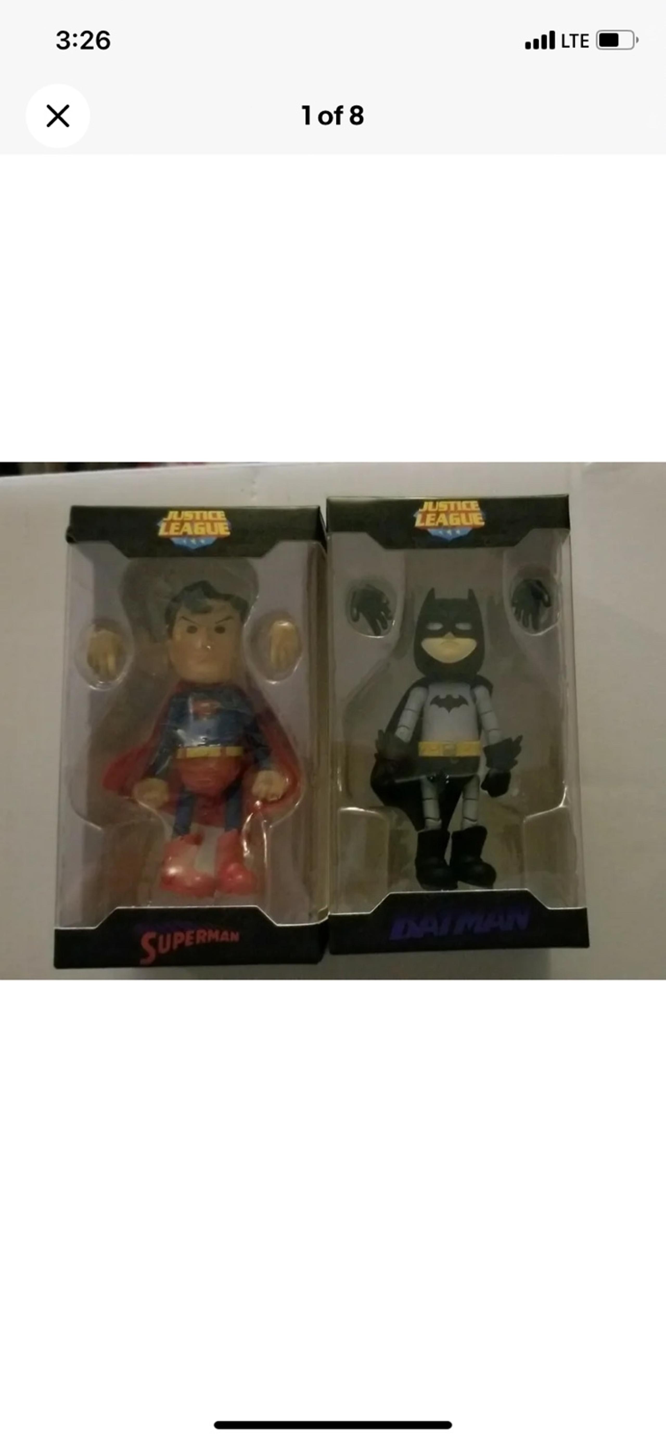 Brand new un package Lot of (2) Herocross DC Comics Justice League Mini figures