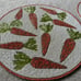 Beaded placemats carrots Easter