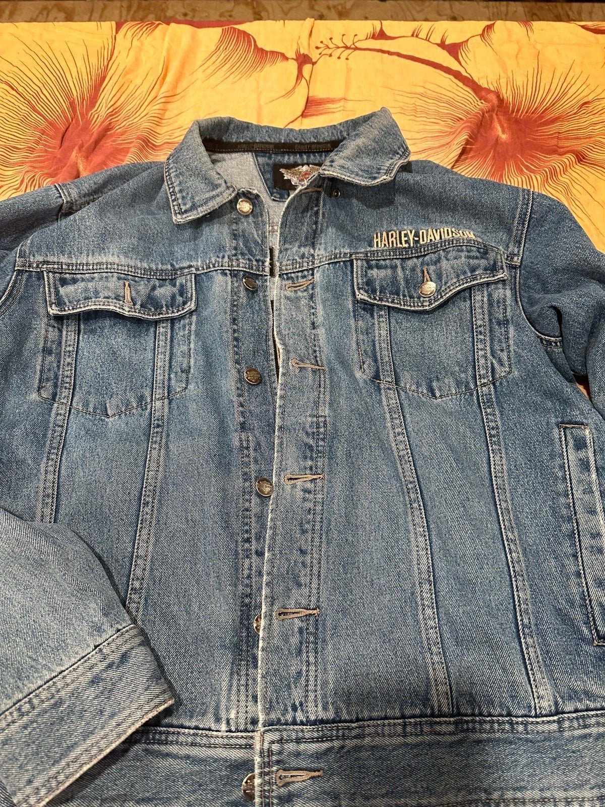 Harley davidson cheap jean jacket