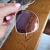Quay Australia High Key Rose Aviator Sunglasses