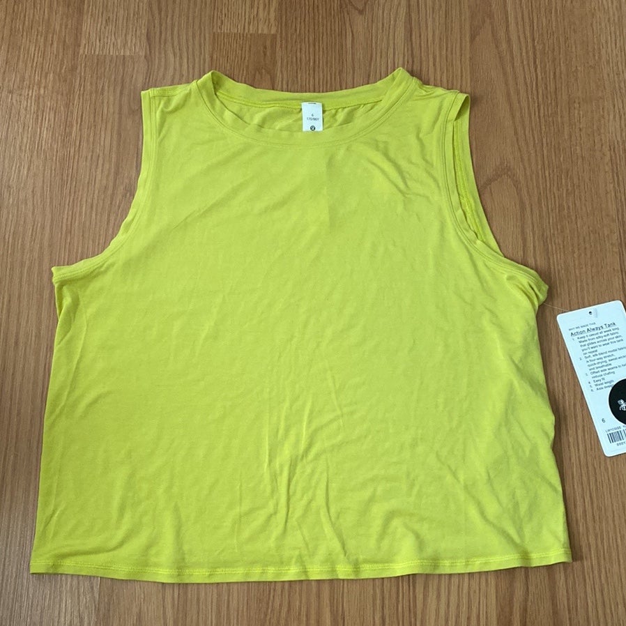 ❤️ Lululemon Action Always Tank Size 6 YLSR NWT