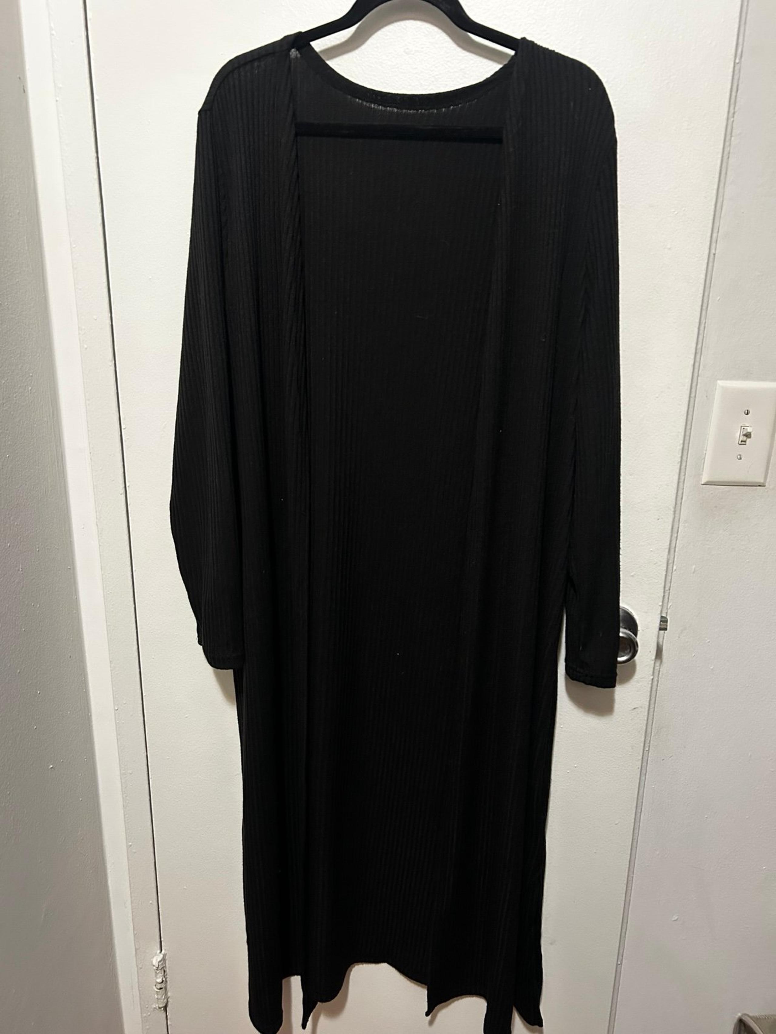 Long Black Cardigan