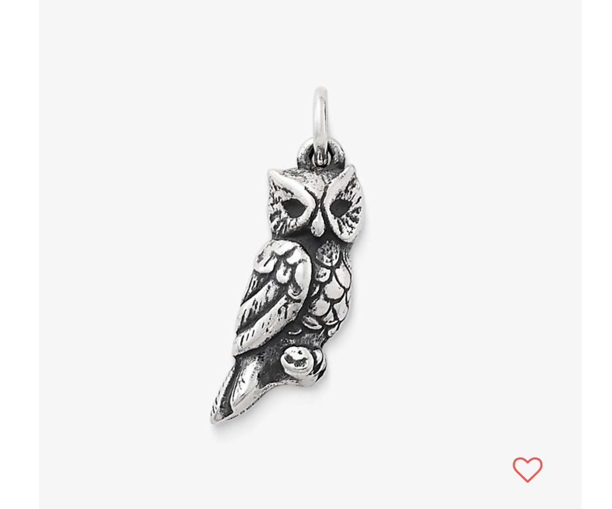 James Avery Sculpted 3D Owl Charm