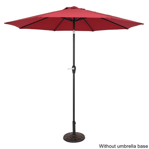 Burgundy round umbrella