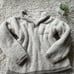 Knox Rose extra thick sherpa fluffy warm cream preppy zip up sweater sweatshirt.