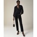 J. Crew Kate straight-leg pants in stretch velvet Black 12 New Womens Trousers