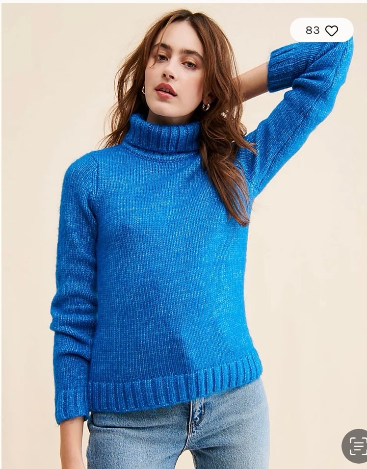 Wrangler Women’s Plush Turtle Neck Pullover Sweater