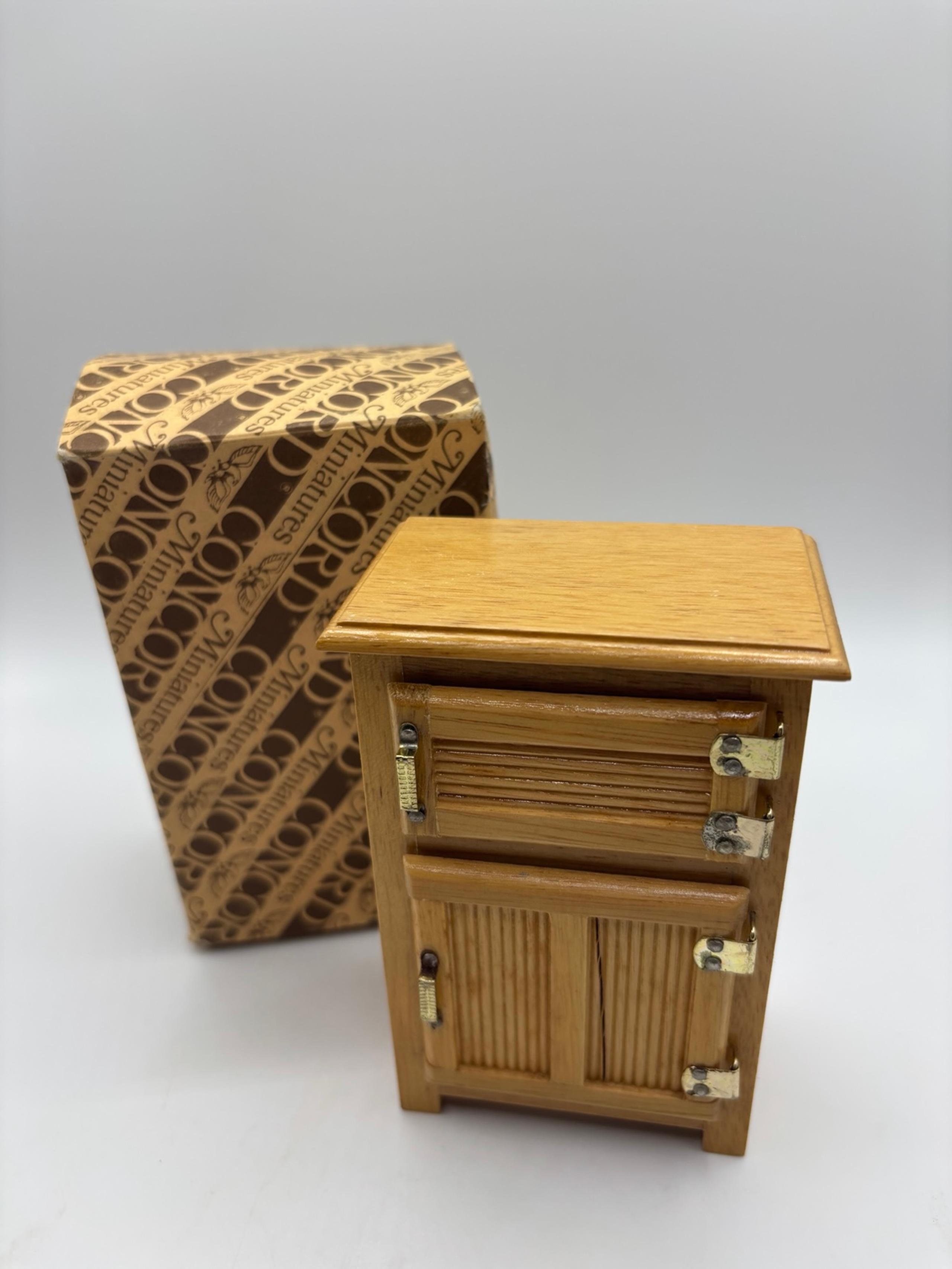 VINTAGE DOLLHOUSE FURNITURE Box side table End Table Night Stand