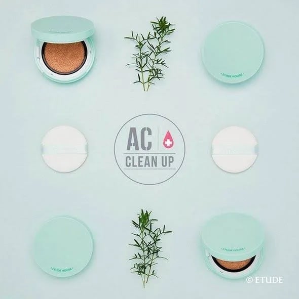 New Etude House AC Clean Up Mild BB Cushion in Honey Beige, a BB cream