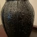 Vintage L.E. Smith Black Amethyst Floral Vase 8.75”