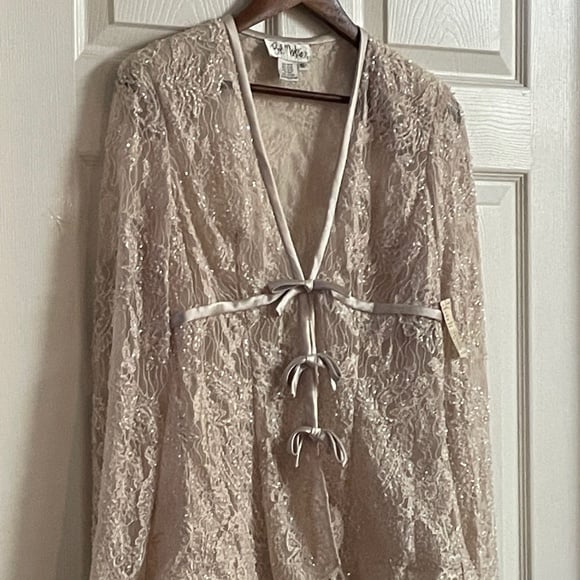 Vintage Couture Bob Mackie Elegant Beaded Sparkle Blazer Wedding Baptism Sz 10