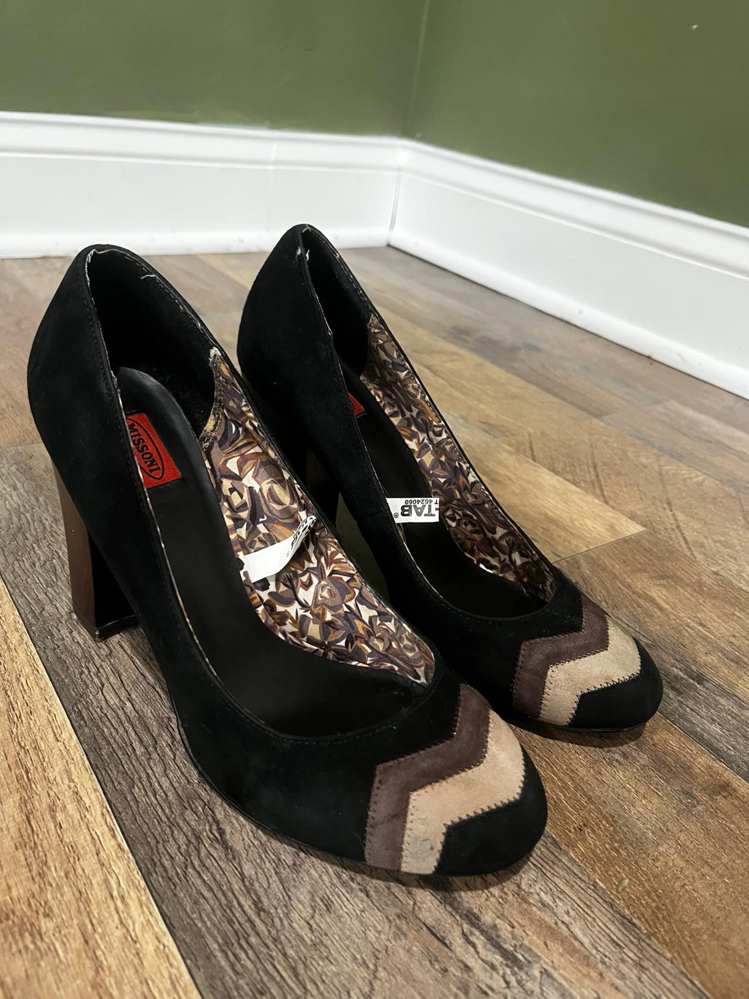 Missoni for Target Women's Suede High Heels Rainboots Black/Brown
