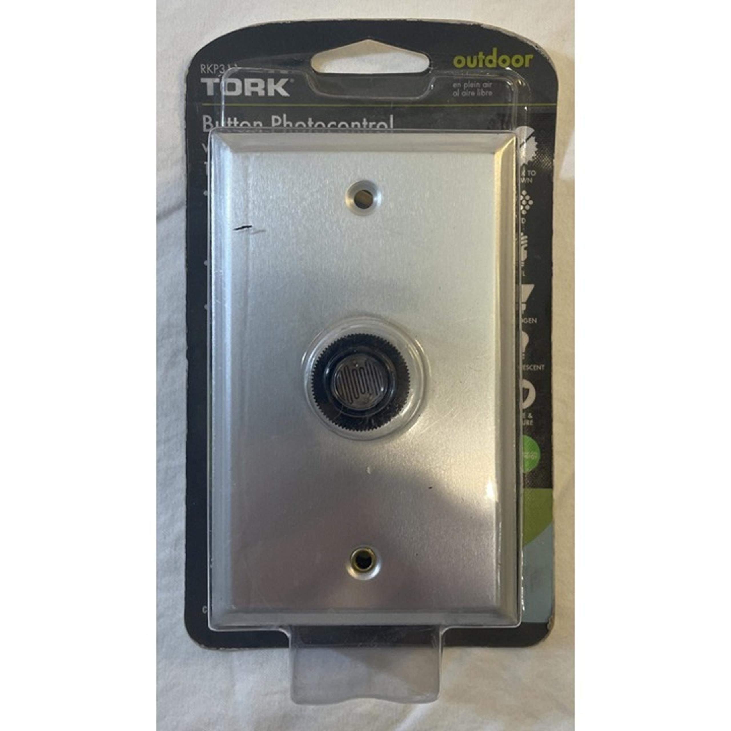 TORK RKP311 Outdoor 120-Volt Button Photocontrol , LED w/wall plate
