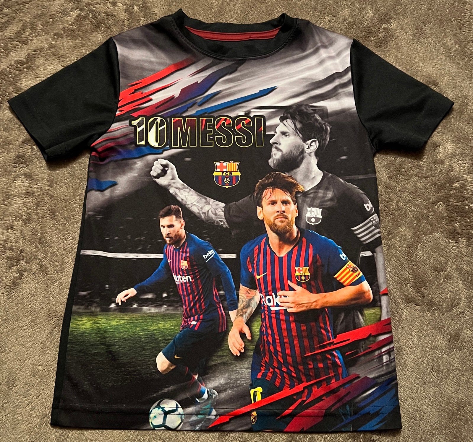 FC Barcelona Lionel Messi Graphic Shirt Youth