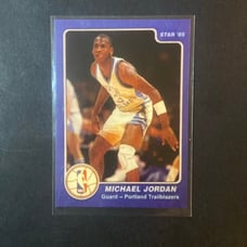 Jordan Star ‘85 Reprint Error #3(Portland Trailblazers-not Bulls) SALE%%%