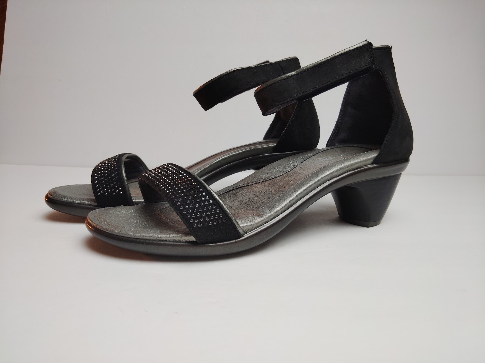 Naot Progress Women's Black Suede Sandals ~ 36/US 5 - 5.5 (Read Desc.)