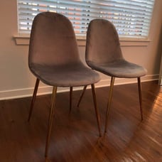 Suede chairs