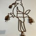 Rustic Cardinal Windchimes Metal Vintage 21