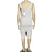 DRESS THE POPULATION Nicole Stretch Lace Sheath Dress, Off White, XXL