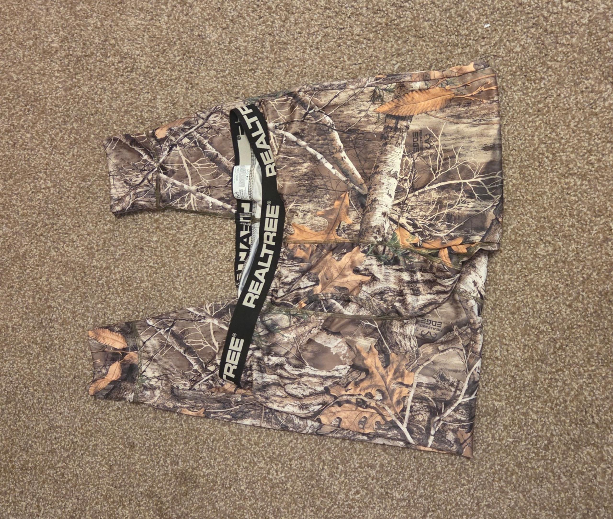 RealTree Base Layer Pants Mens Size X Large Camouflage Camo Hunting Outdoor