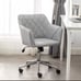 Grey desk chair vanity office chair