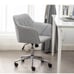 Grey desk chair vanity office chair