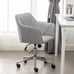 Grey desk chair vanity office chair