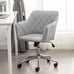 Grey desk chair vanity office chair
