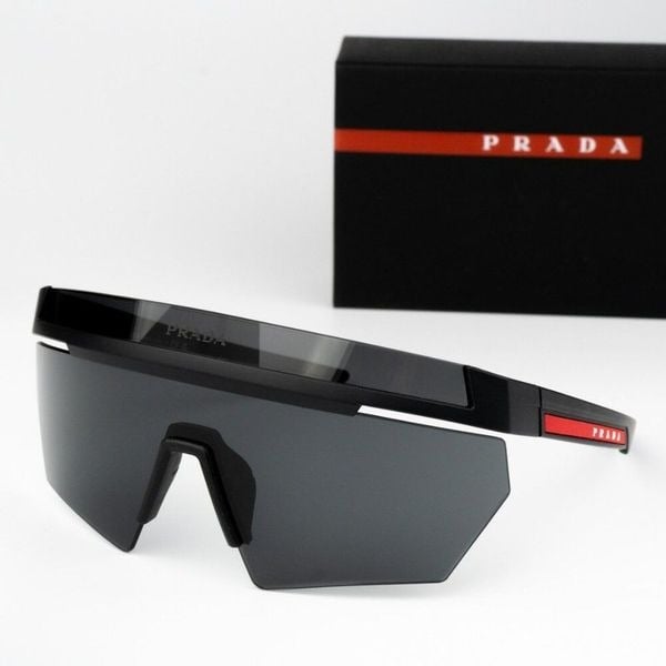 NEW Prada Linea Rossa PS01YS 1BO06F Matte Black Grey Unisex Sunglasses
