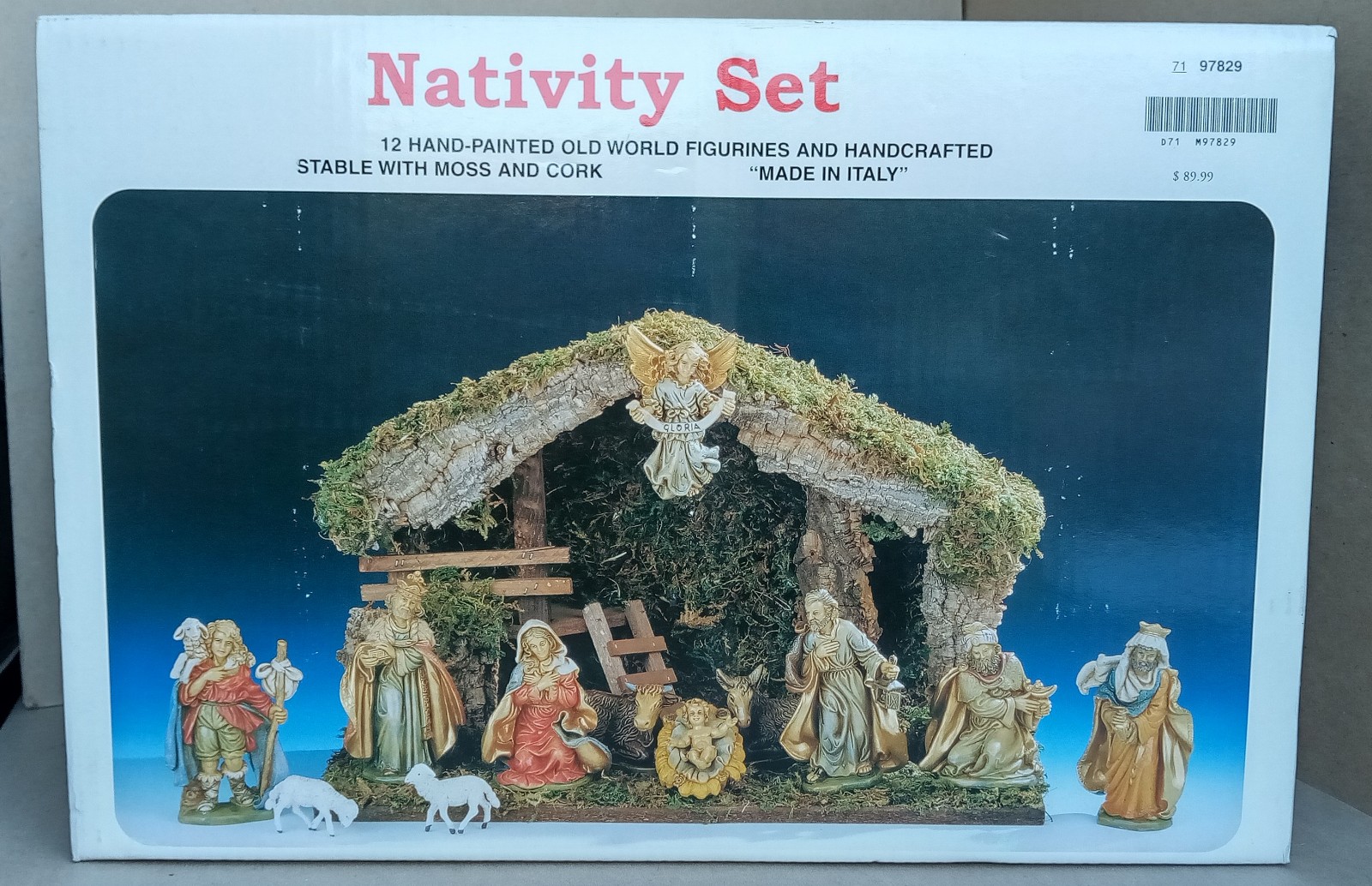 Vintage Old World Figures Hand Painted Italian Nativity Set