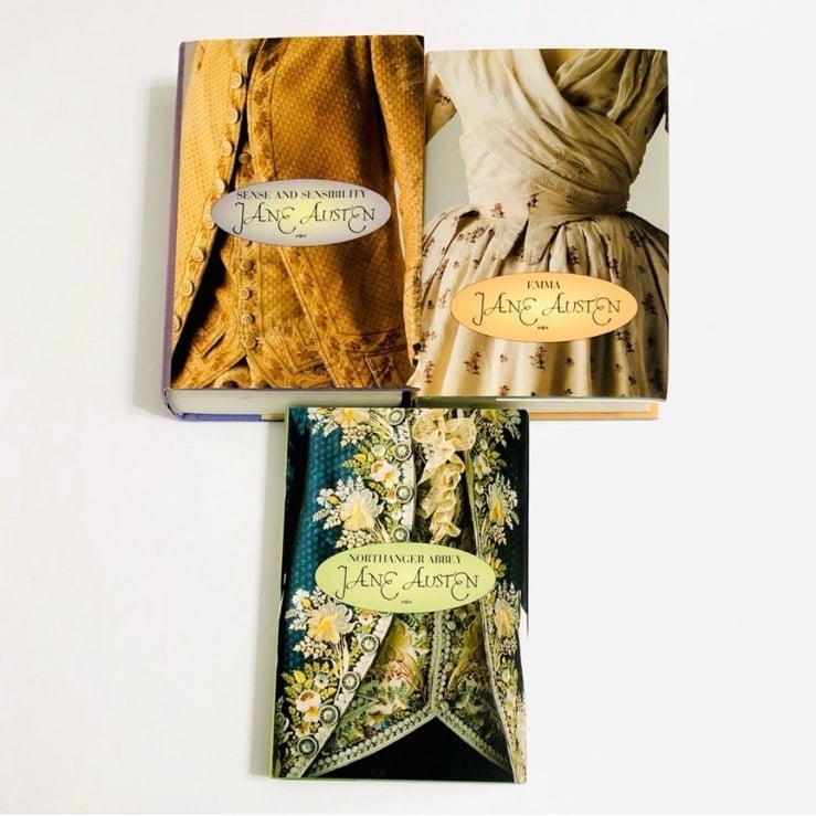 Jane Austen Collection Set of 3 Hardcover Rare Vintage 90s Book Club Edition OOP