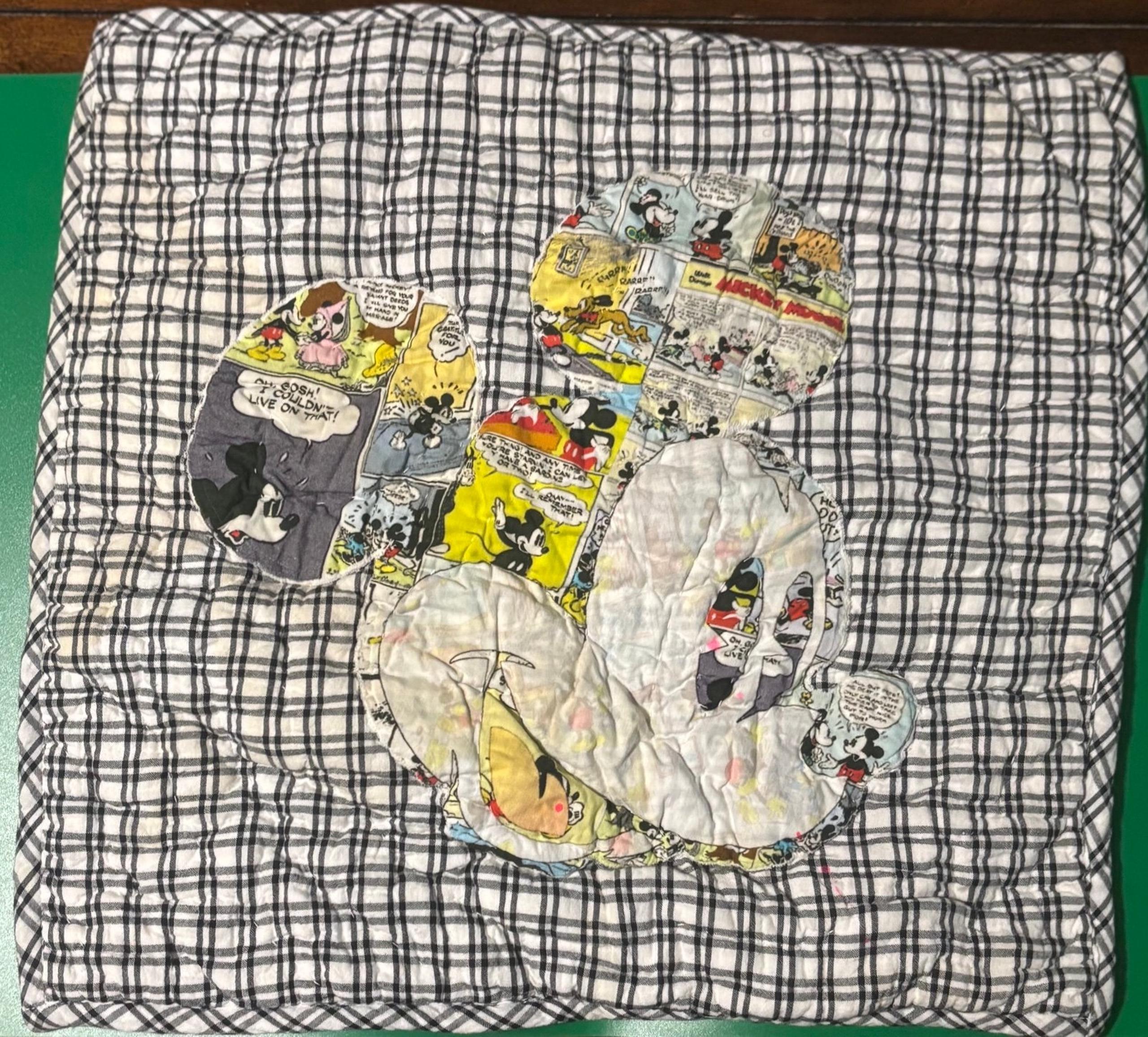 Ethan Allen Disney Mickey Mouse Pillow.
