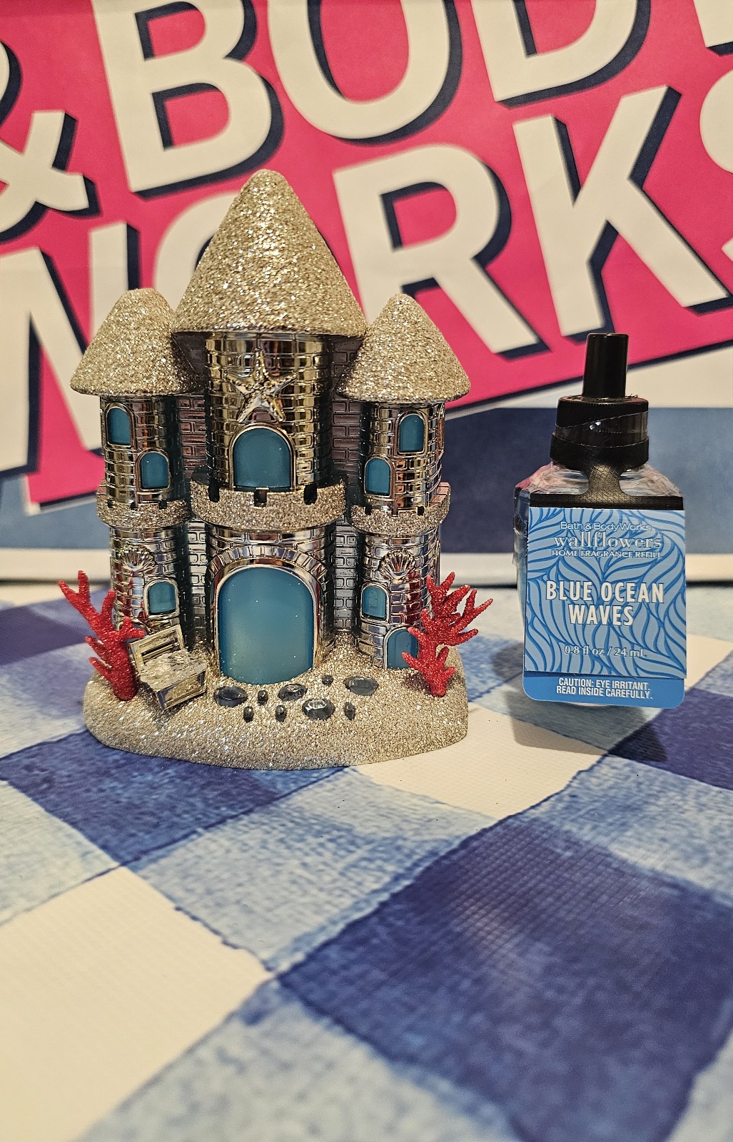 Light up sand castle wallflower home fragrance plug from bath and body works